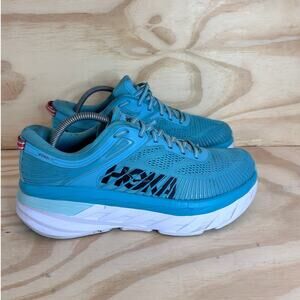Hoka One One - Bondi 7 - Running Shoes - Blue - Women's - 10.5 - 1110519 AEBL
